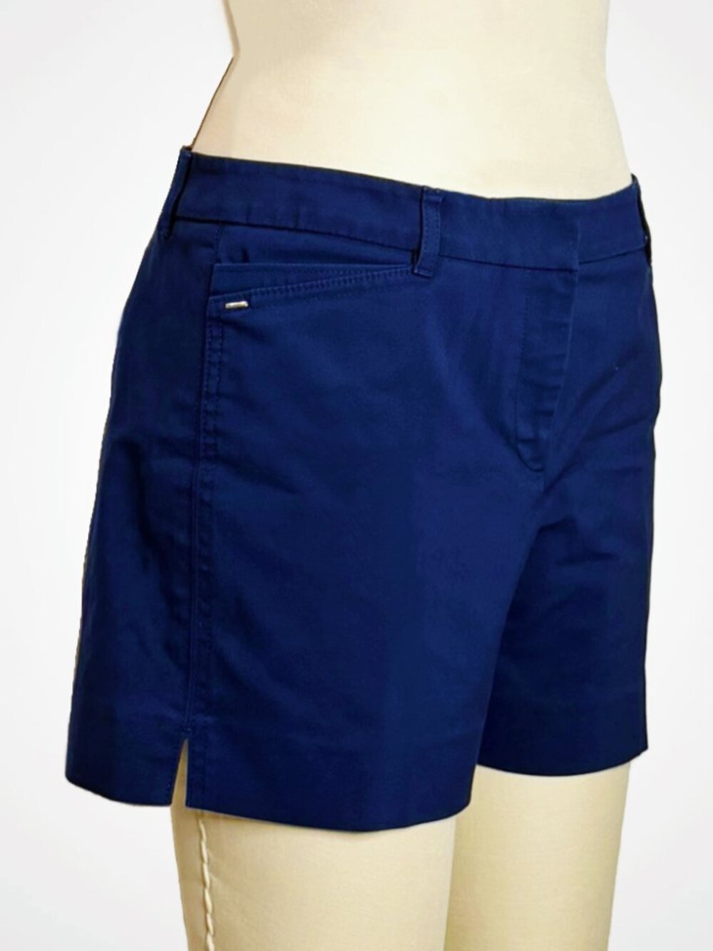 Navy Shorts Womens Size 6 White House Black Market Business Casual Shorts Medium